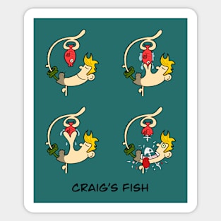 Craig's Fish Blonde Boy Sticker